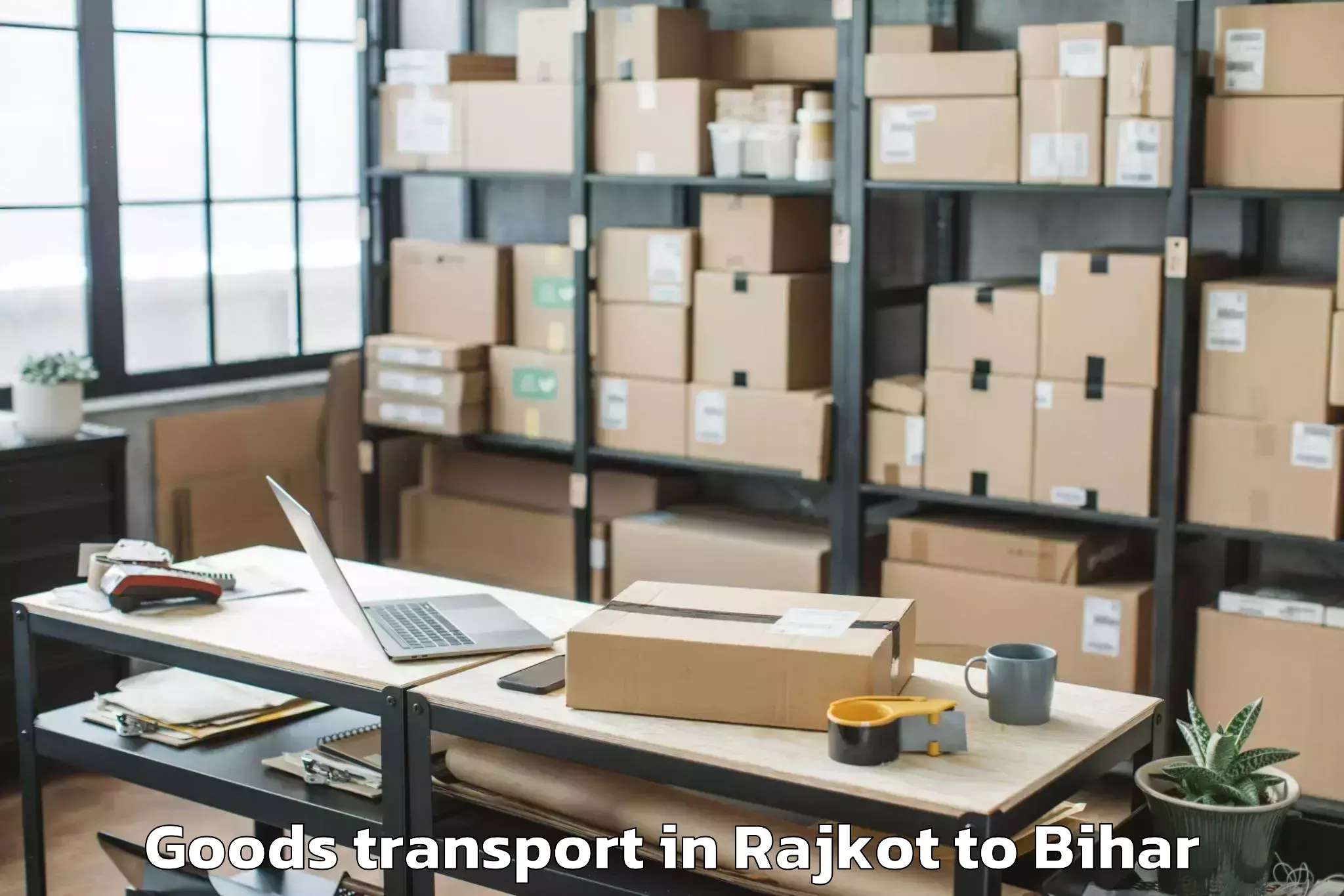 Hassle-Free Rajkot to Shergarh Goods Transport